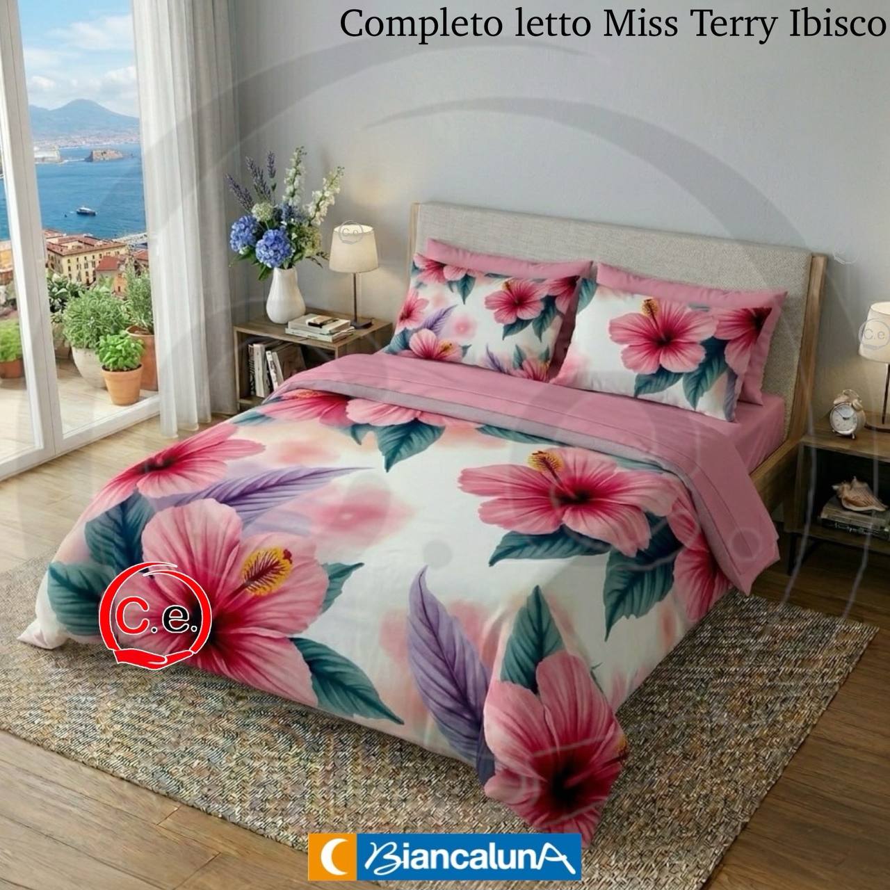 Lenzuola copriletto BiancaLuna Miss Terry Ibisco