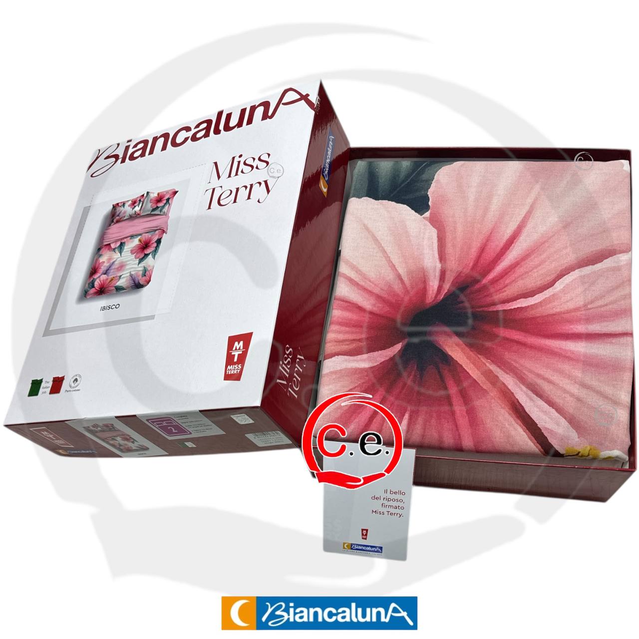 Lenzuola copriletto BiancaLuna Miss Terry Ibisco