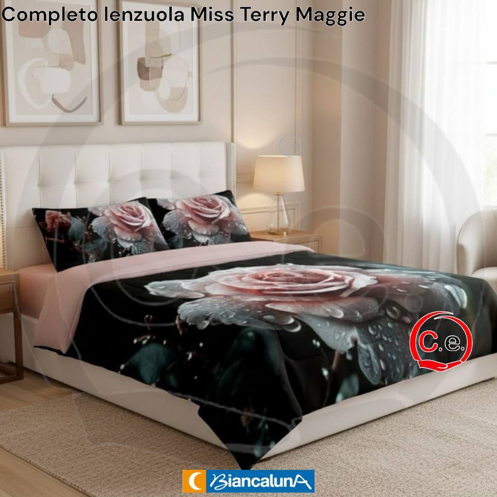 Lenzuola copriletto BiancaLuna Miss Terry Maggie