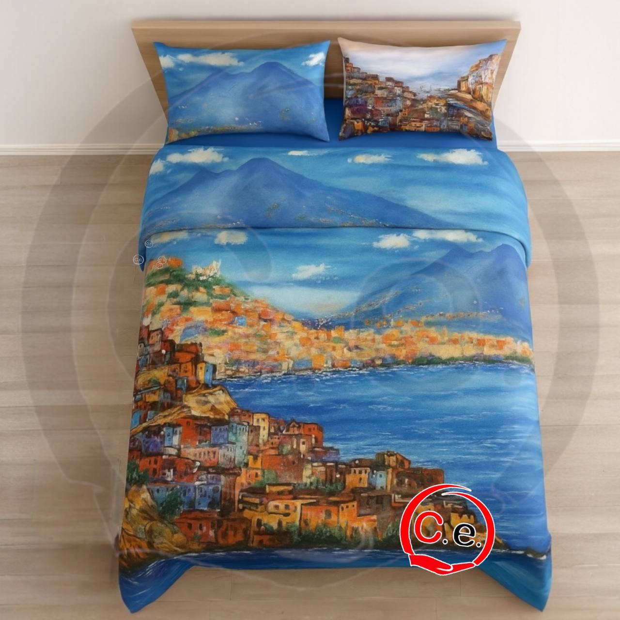 Lenzuola copriletto Art Napoli Dipinto