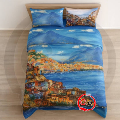 Lenzuola copriletto Art Napoli Dipinto