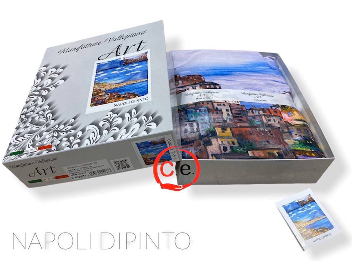 Lenzuola copriletto Art Napoli Dipinto