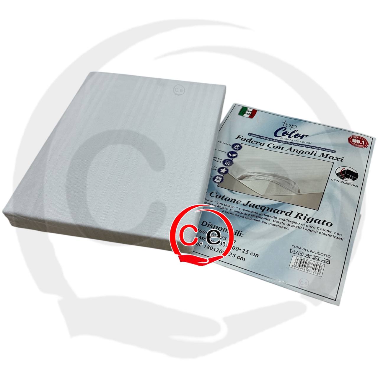 Coprimaterasso con angoli in cotone