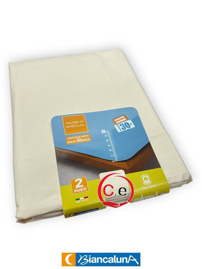 Lenzuola di sotto matrimoniali con Angoli MAXI Colored BiancaLuna 🌙