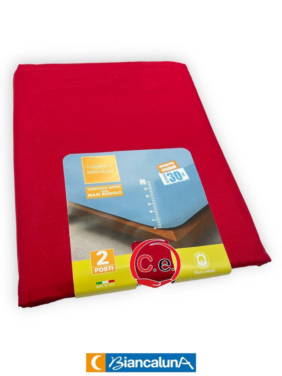 Lenzuola di sotto matrimoniali con Angoli MAXI Colored BiancaLuna 🌙