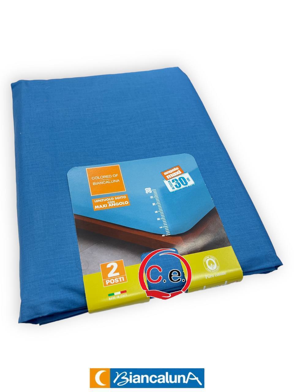 Lenzuola di sotto matrimoniali con Angoli MAXI Colored BiancaLuna 🌙