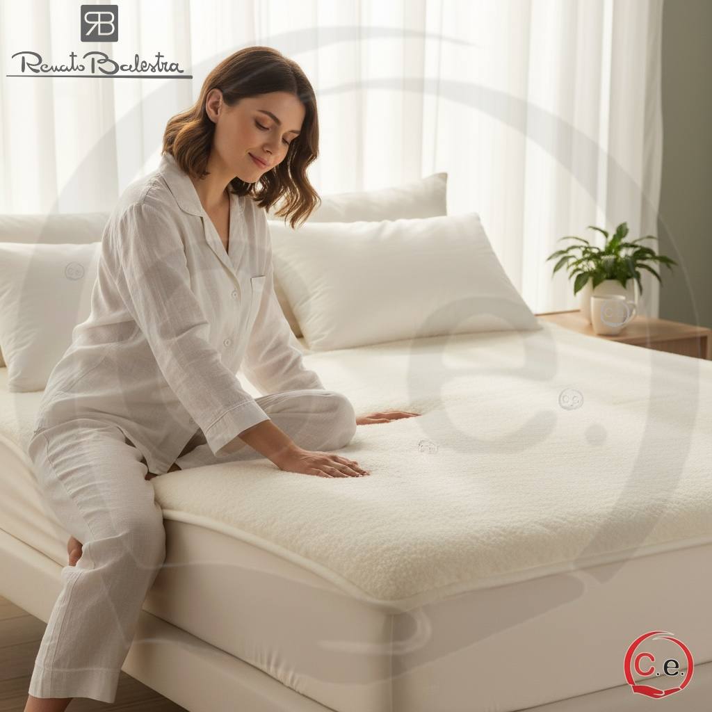 Topper per materasso con lana double-face RenatoBalestra