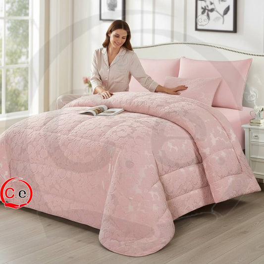 Trapunta Jane Matrimoniale in morbido velluto cinigliato