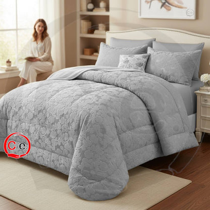 Trapunta Jane Matrimoniale in morbido velluto cinigliato