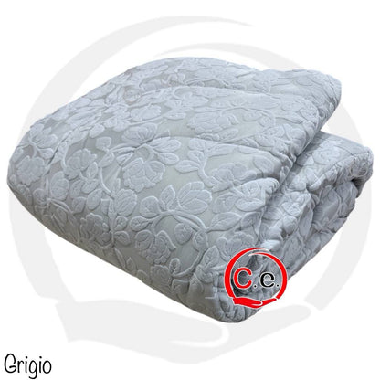 Trapunta Jane Matrimoniale in morbido velluto cinigliato