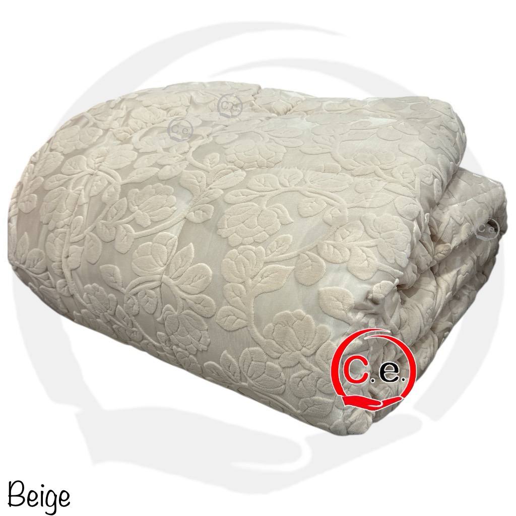 Trapunta Jane Matrimoniale in morbido velluto cinigliato