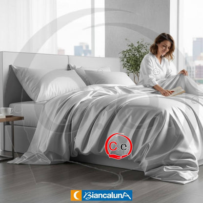 Copripiumino Clara BiancaLuna 🌙 in seta di bamboo