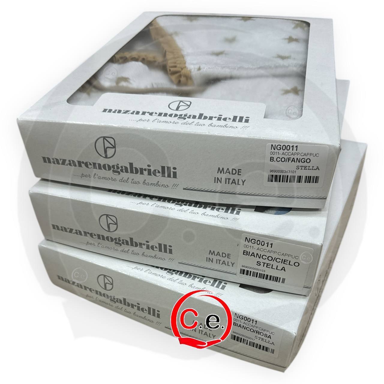 Accappatoio/Poncho stampato con cappuccio NazarenoGabrielli