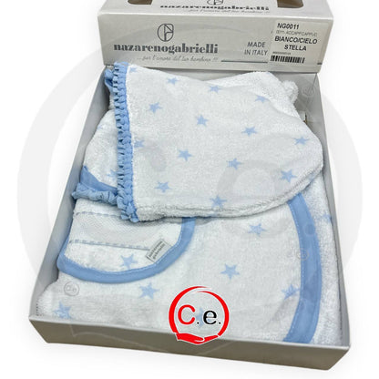 Accappatoio/Poncho stampato con cappuccio NazarenoGabrielli