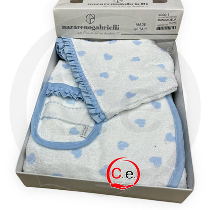 Accappatoio/Poncho stampato con cappuccio NazarenoGabrielli