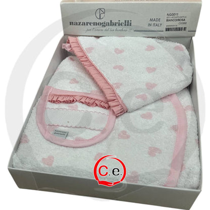 Accappatoio/Poncho stampato con cappuccio NazarenoGabrielli