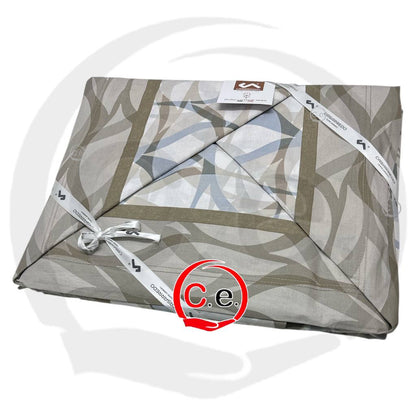 Completo lenzuola Casarredo Onda matrimoniale stampato in puro cotone