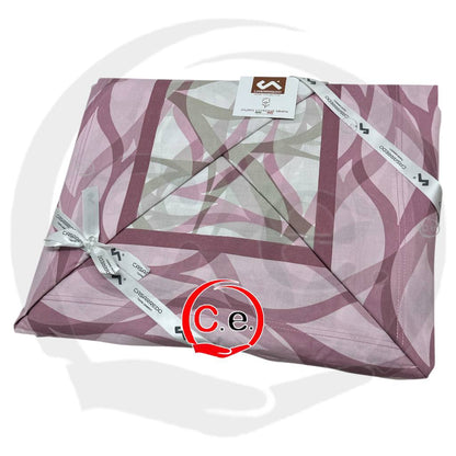 Completo lenzuola Casarredo Onda matrimoniale stampato in puro cotone