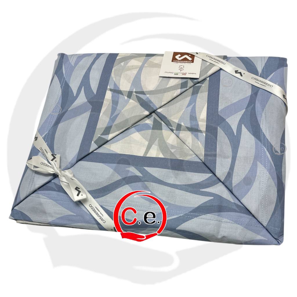 Completo lenzuola Casarredo Onda matrimoniale stampato in puro cotone