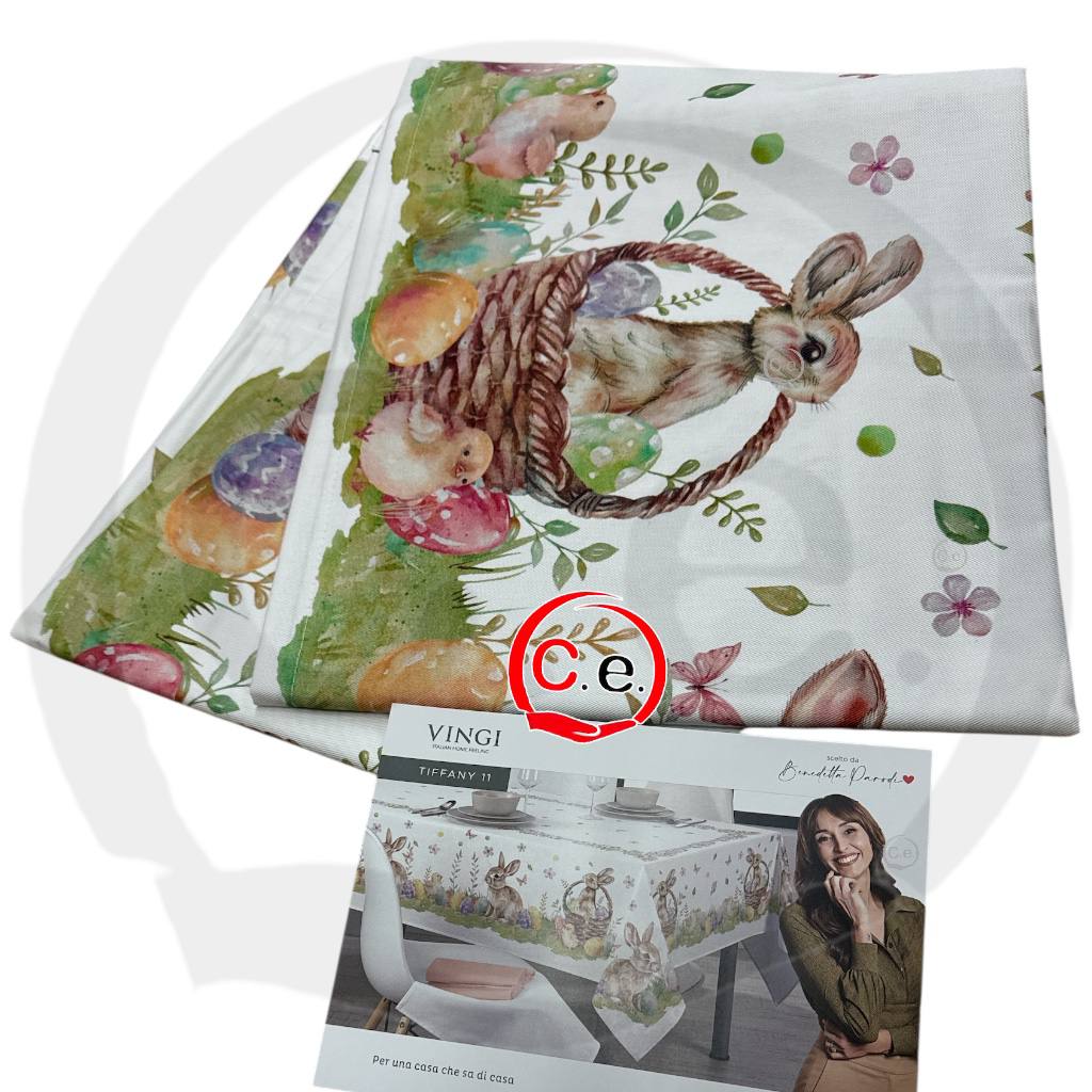 Tovaglia digitale Vingi Tiffany Pasquale 🐇 🥚 🐣