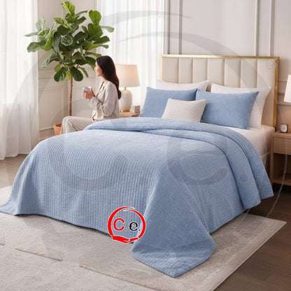 Copriletto trapuntato Coste Velour