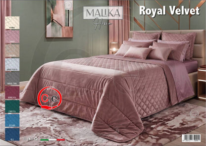 Trapunta/Piumone Royal Velvet in soffice velluto, trapuntatura piazzata desing innovativo