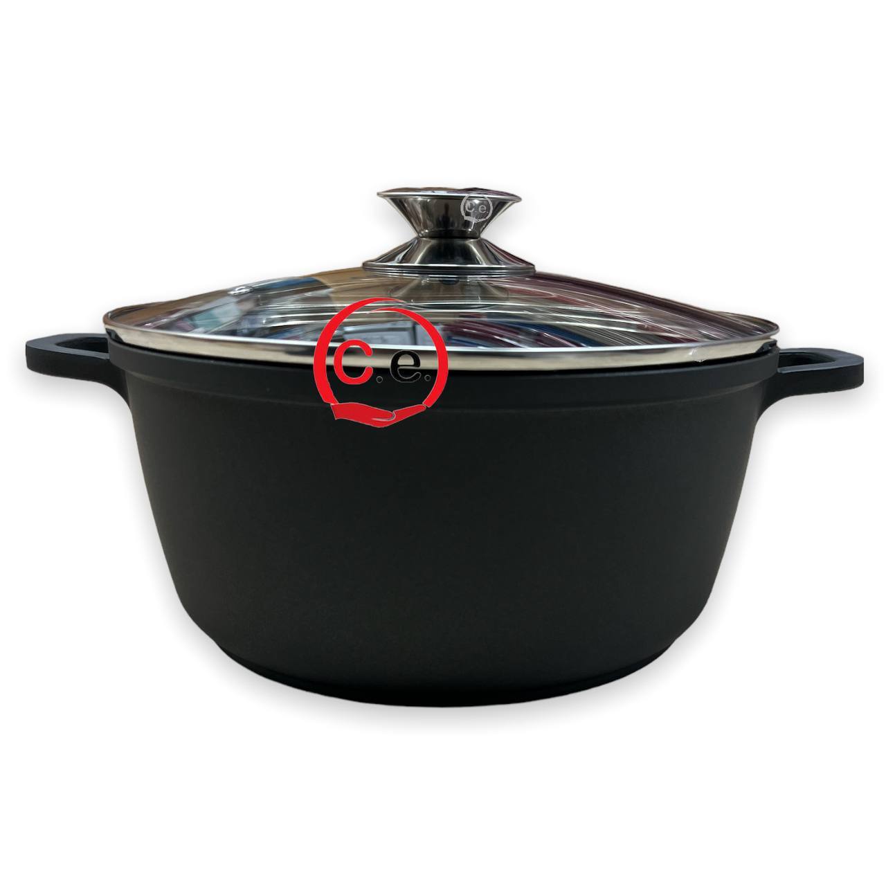 Casseruola in pietra lavica con coperchio