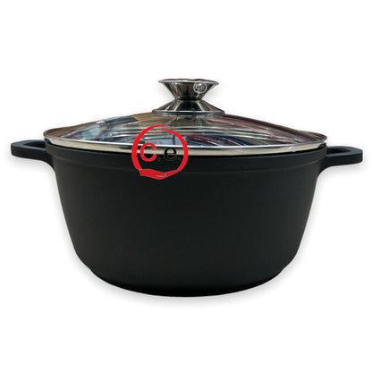 Casseruola in pietra lavica con coperchio