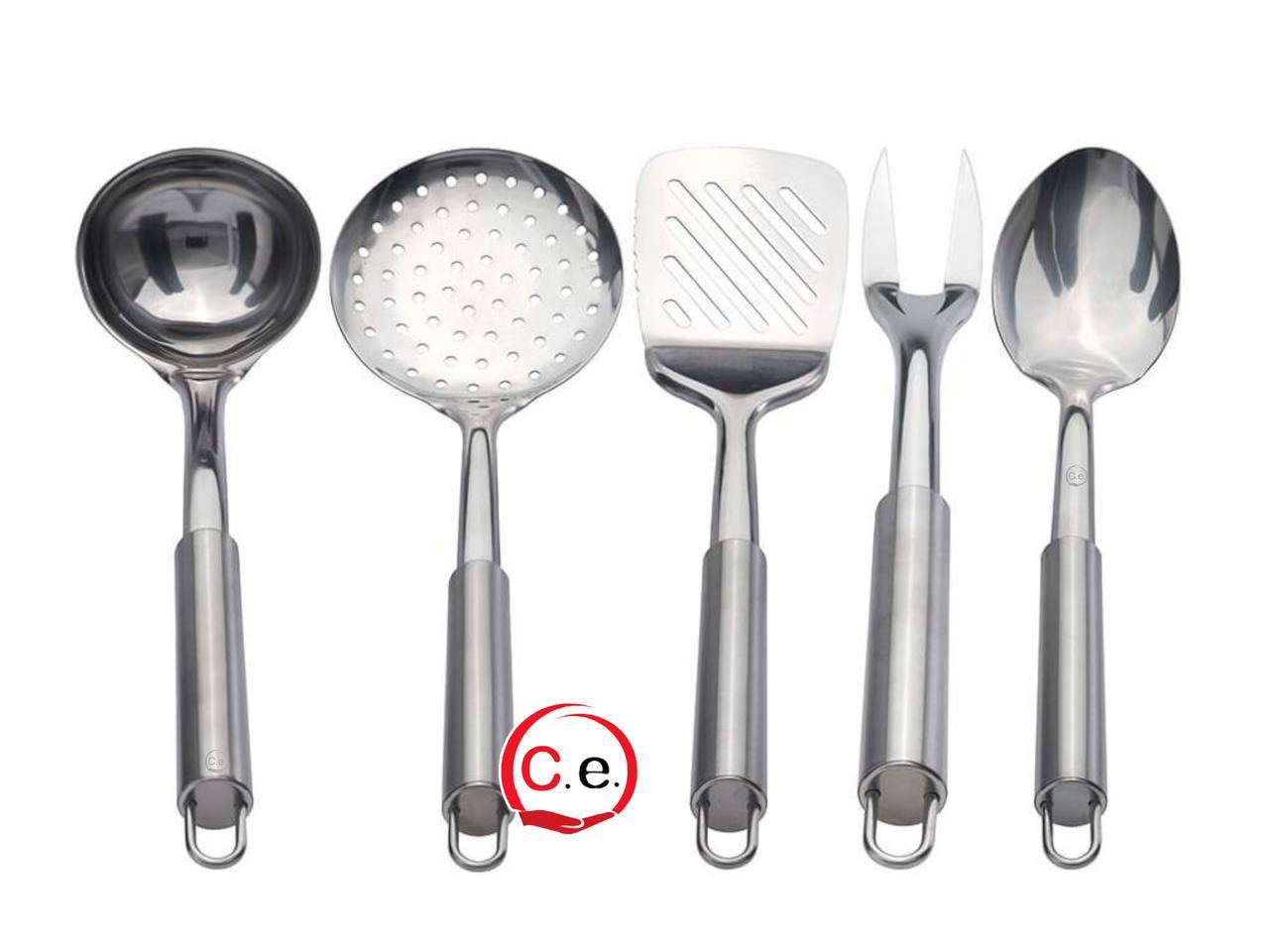 Batteria di pentole 18 pezzi in acciaio inox 18/10